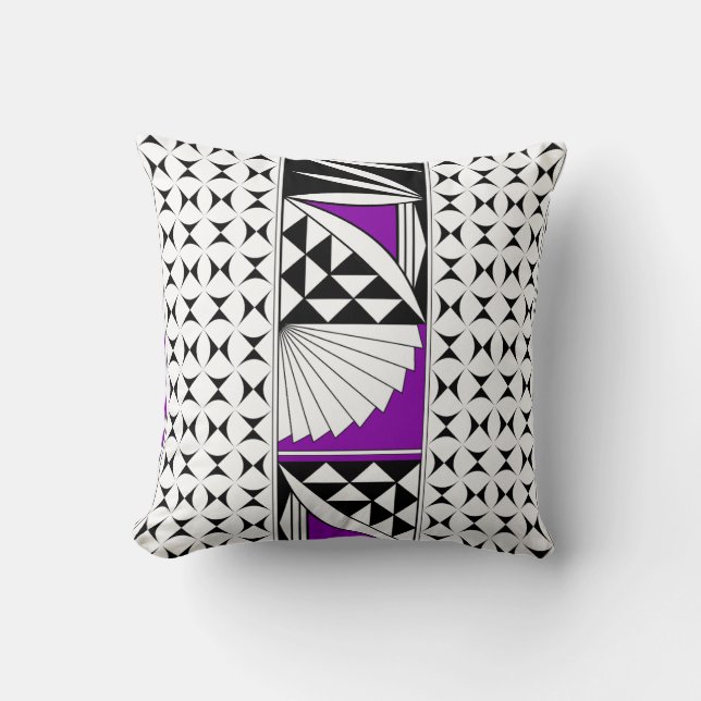 Southwest Native Sunrise in Purple Cushion (Front)
