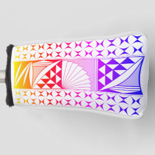 Southwest Native Sunrise in Rainbow Golf Head Cover