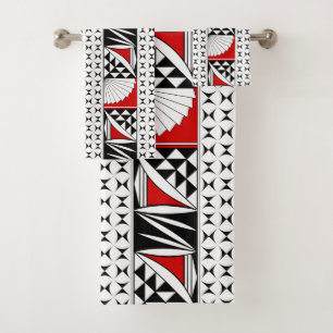 Southwest Native Sunrise in Red Bath Towel Set