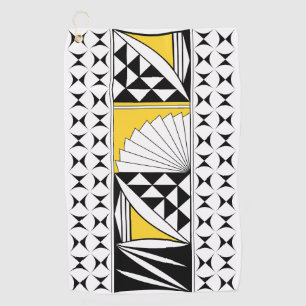 Southwest Native Sunrise in Yellow Golf Towel