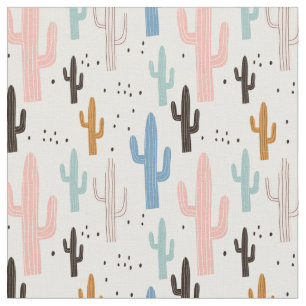 Southwest Pastel Colours Cactus Fabric