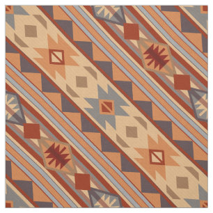 Southwest Pattern Design Tan Fabric