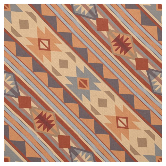 Southwest Pattern Design Tan Fabric (Swatch)