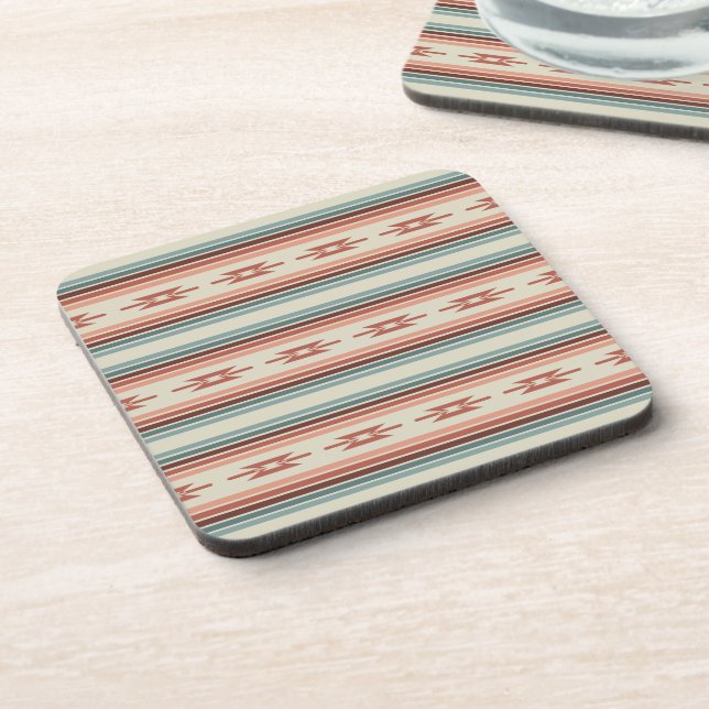 Southwest Pattern Stripes Coaster (Left Side)