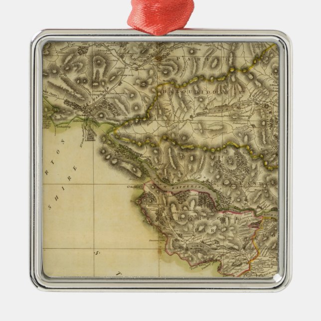 Southwest Perthshire Metal Tree Decoration (Front)