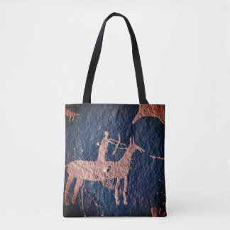 Southwest Petroglyph Prehistoric Art Tote Bag