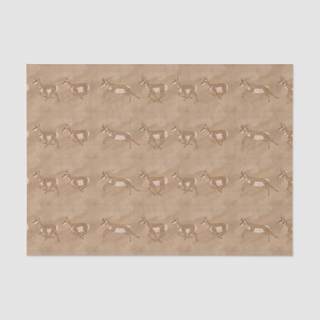 Southwest Pronghorn Antelope Tissue Paper (Front)