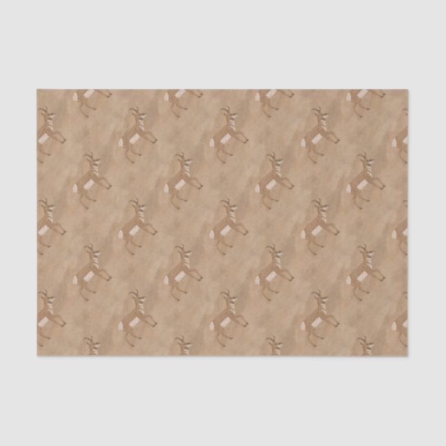 Southwest Pronghorn Antelope Tissue Paper (Front)