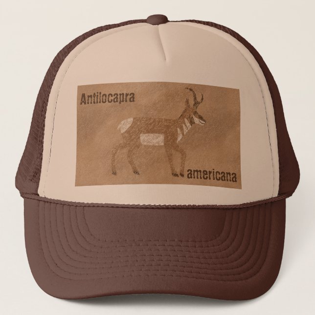 Southwest Pronghorn Antelope Trucker Hat (Front)