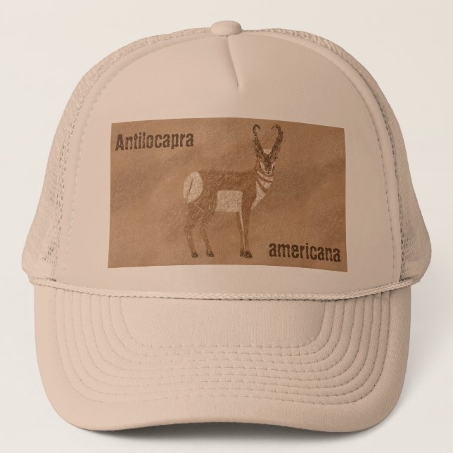 Southwest Pronghorn Antelope Trucker Hat (Front)