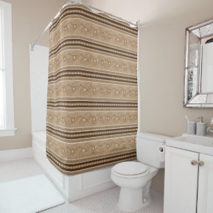 Southwest Pronghorn Antelopes Brown and Tan Shower Curtain