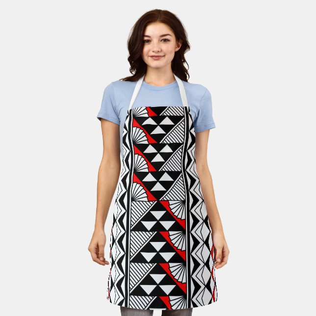 Southwest Rain and Sun in Red Apron (Worn)