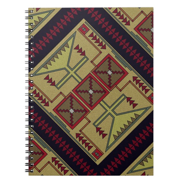 Southwest Retro Spiral Notebook (Front)