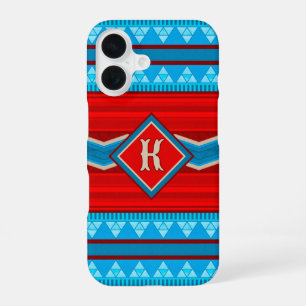 Southwest River Canyon Red Turquoise Personalised iPhone 16 Case