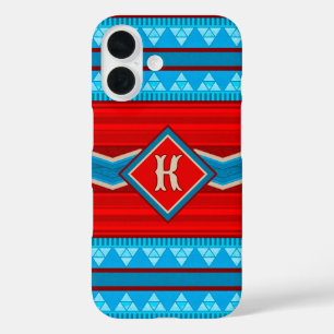 Southwest River Canyon Red Turquoise Personalized iPhone 16 Case