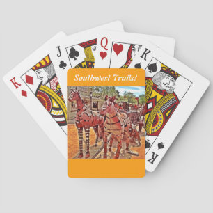 Southwest Rustic Cowboy Playing Cards
