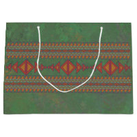 Southwest Sagebrush Green Geometric Design