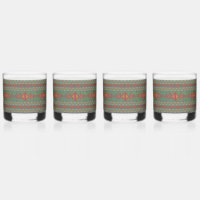 Southwest Sagebrush Green Geometric Design 
