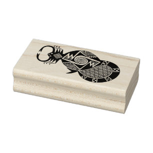 Southwest Scorpion Design Rubber Stamp