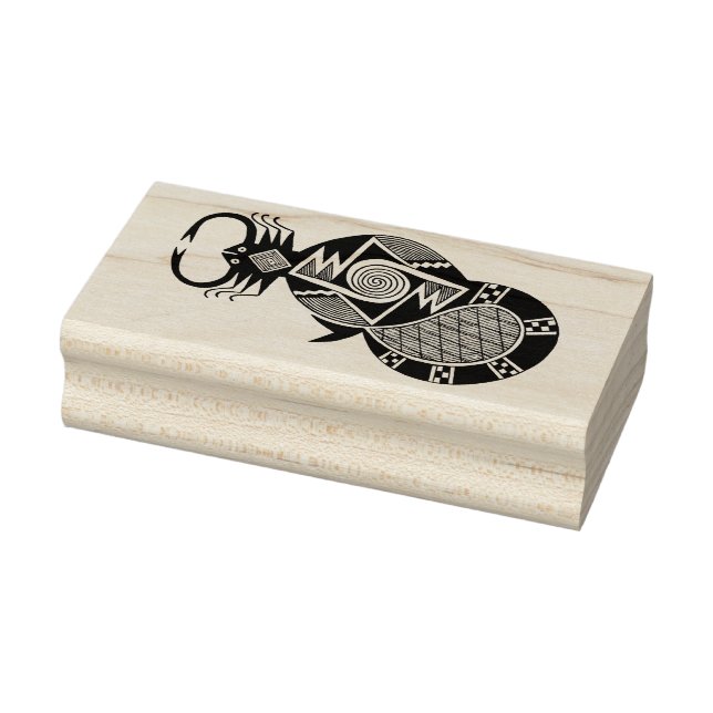 Southwest Scorpion Design Rubber Stamp (Stamp)