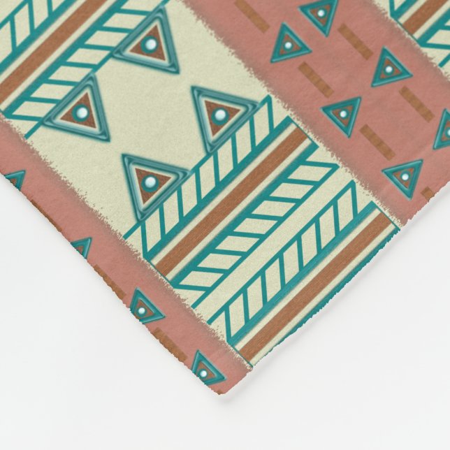 Southwest Serenity Fleece Blanket (Corner)