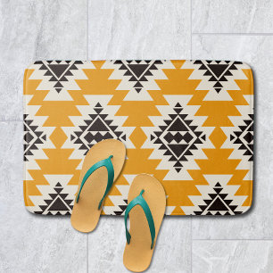 Southwest Spirit - Native Ameican Bold Geometric Bath Mat