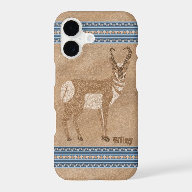 Southwest Standing Pronghorn Antelope Personalized (Back)