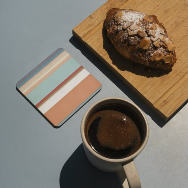 Southwest Striped Blue Terracotta Coaster (Creator Uploaded)