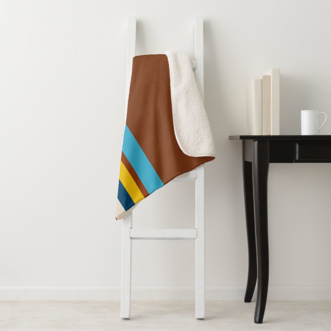 Southwest Stripes 12 Sherpa Blanket (In Situ)