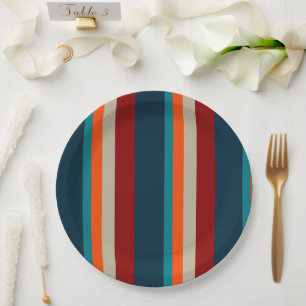 Southwest Stripes 17 Paper Plate