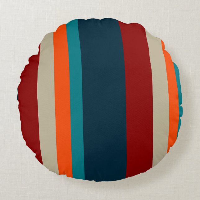 Southwest Stripes 17 Round Cushion (Front)