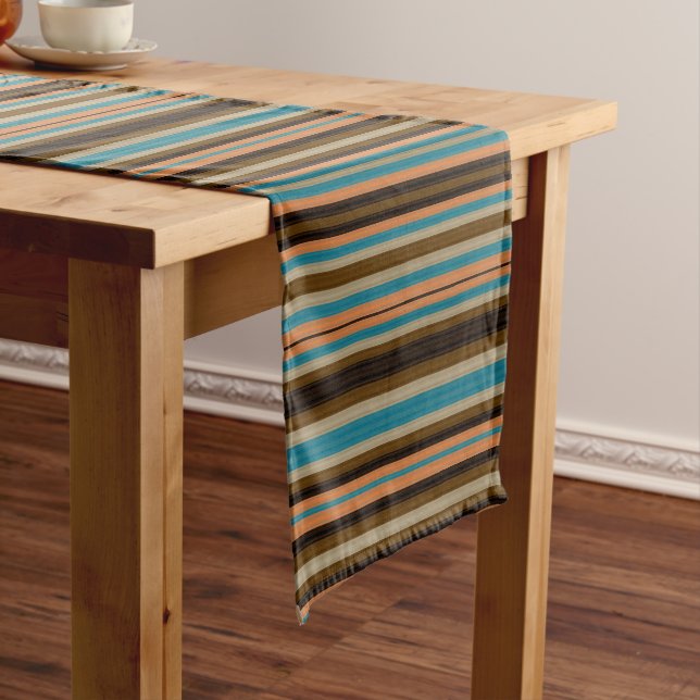 Southwest Stripes 20 Short Table Runner (In Situ)