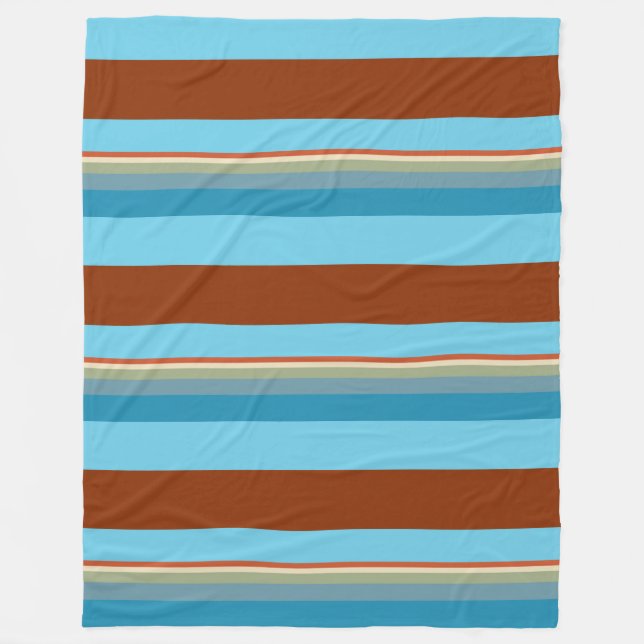 Southwest Stripes 23 Fleece Blanket (Front)
