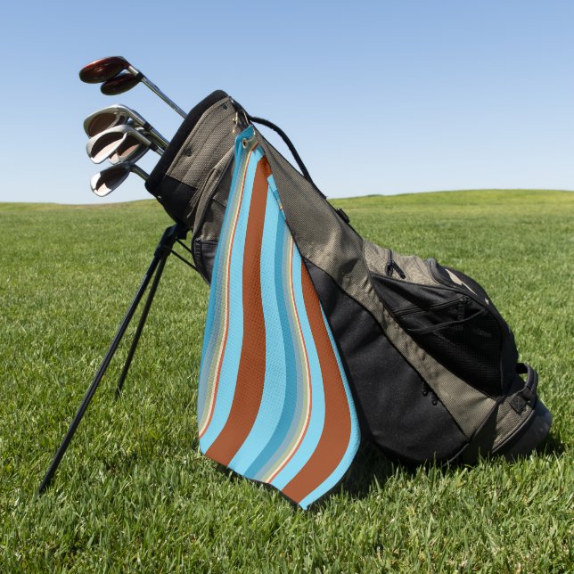 Southwest Stripes 23 Golf Towel (Green)