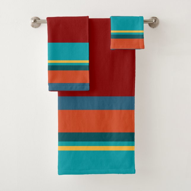 Southwest Stripes 24 Bath Towel Set (Insitu)