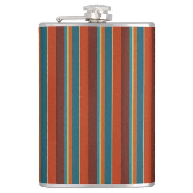 Southwest Stripes 29  Hip Flask (Front)