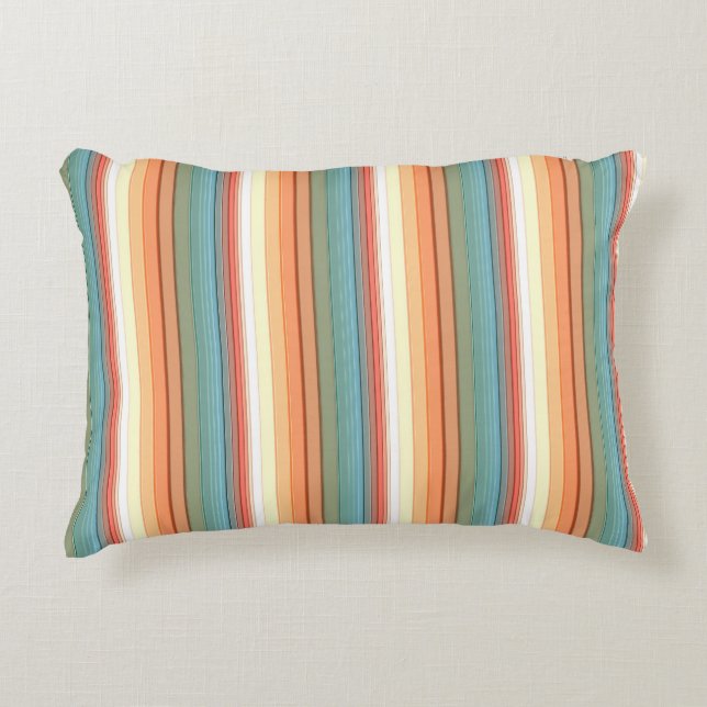 Southwest Stripes Muted Colour Decorative Cushion (Front)