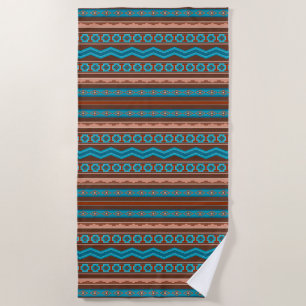 Southwest Style Geometric Cameron Gorge Design Beach Towel