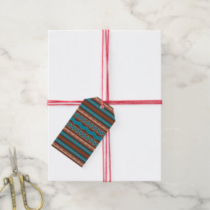 Southwest Style Geometric Cameron Gorge Design Gift Tags