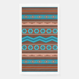 Southwest Style Geometric Cameron Gorge Design Napkin