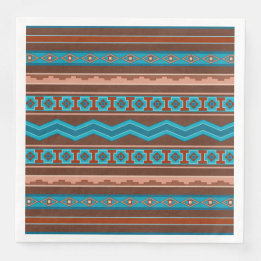 Southwest Style Geometric Cameron Gorge Design Napkin