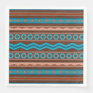 Southwest Style Geometric Cameron Gorge Design Napkin