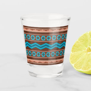 Southwest Style Geometric Cameron Gorge Design Shot Glass