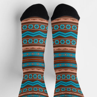 Southwest Style Geometric Cameron Gorge Design Socks