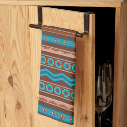 Southwest Style Geometric Cameron Gorge Design Tea Towel