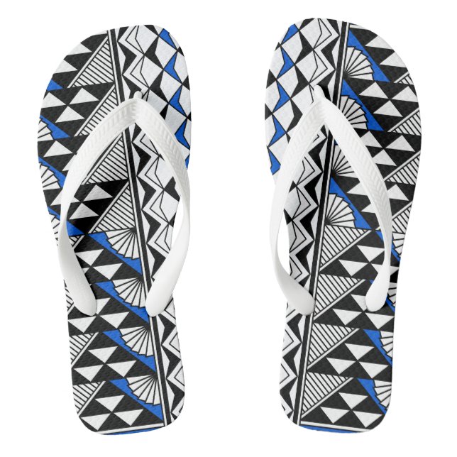 Southwest Sun and Rain in Blue Jandals (Footbed)