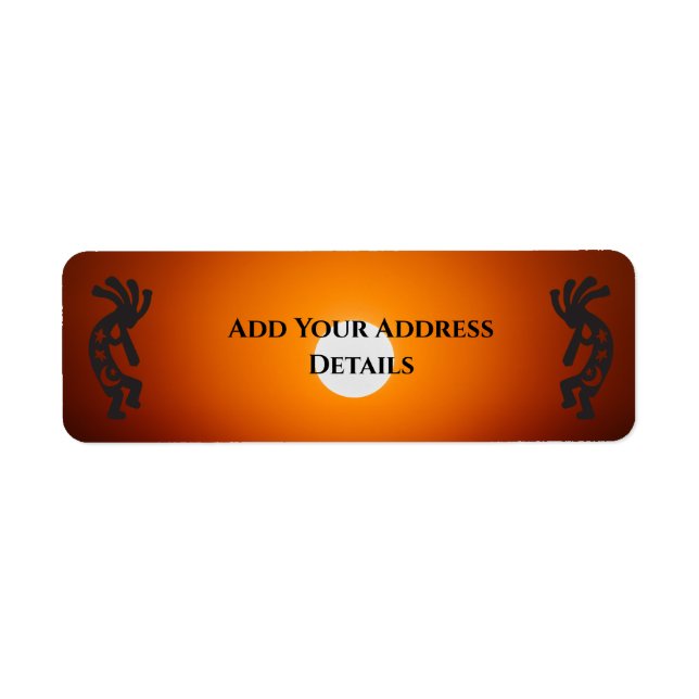 Southwest Sun Kokopelli Address Label (Front)