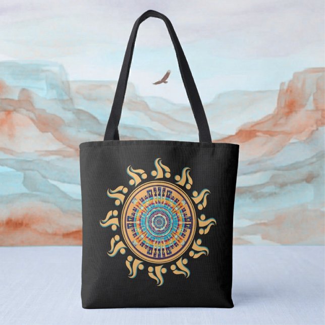 Southwest Sun Mandala Tote Bag (Creator Uploaded)