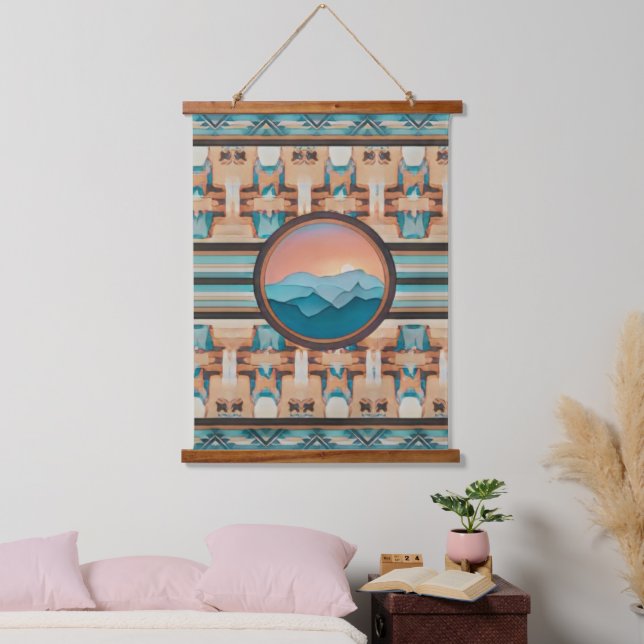 Southwest Sunrise Hanging Tapestry (Bedroom)