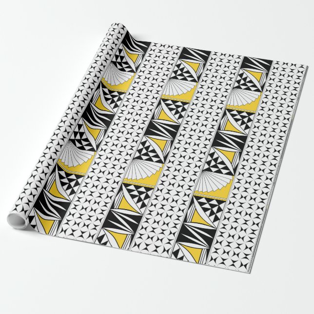 Southwest Sunrise in Yellow Gift Wrap (Unrolled)